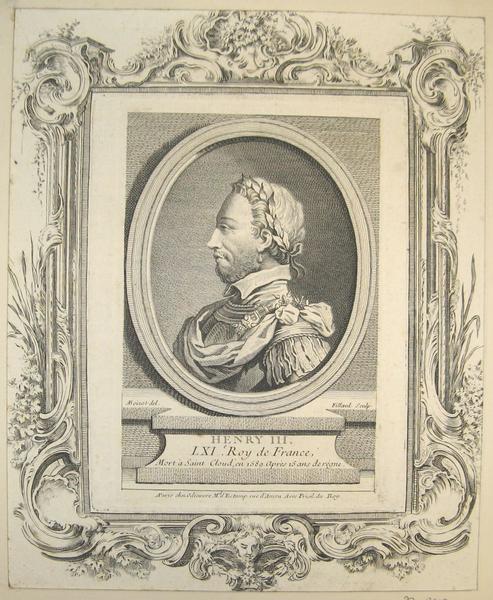 Portraits de Henri II, Henri III, Henri IV, François II, Charles IX, François de France, Antoine Boizot, 3e quart 18e siècle
