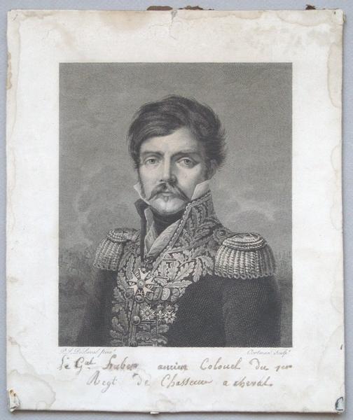 Portrait du Général Huber, Pierre Louis Delaval, 1er quart 19e siècle
