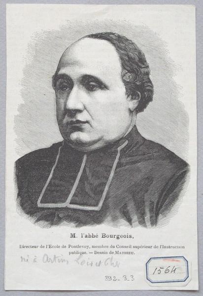 Portrait de M. l'abbé Bourgeois, Mathieu, 19e siècle