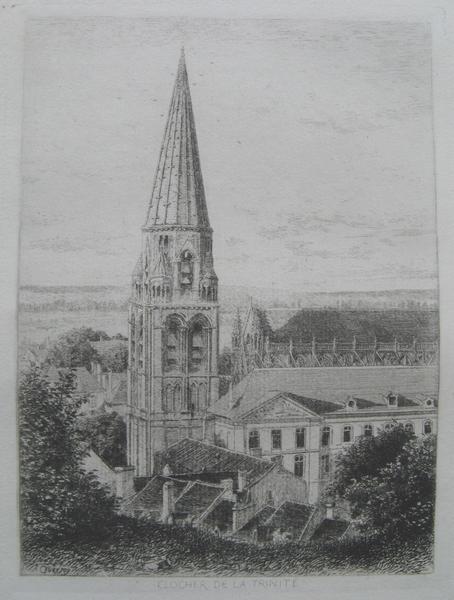 Le Vieux Vendôme (05) : Clocher de la Trinité de Vendôme, Louis Armand Queyroy, 1867