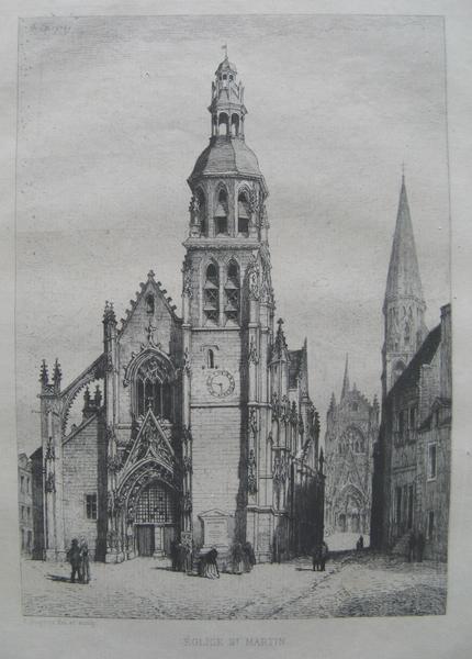 Le Vieux Vendôme (10) : Eglise Saint-Martin, Vendôme, Louis Armand Queyroy, 1867