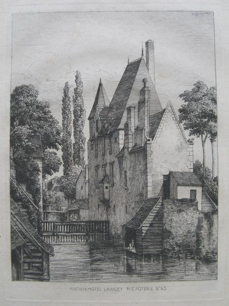 Le Vieux Vendôme (12) : Ancien hôtel Langey à Vendôme, Louis Armand Queyroy, 1867