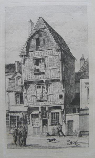 Le Vieux Vendôme (13) : Maison rue Saint-Martin à Vendôme, Louis Armand Queyroy, 1867