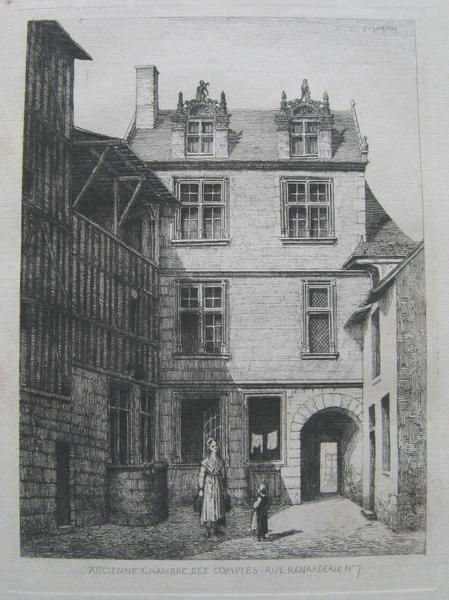 Le Vieux Vendôme (11) : Ancienne Chambre des Comptes à Vendôme, Louis Armand Queyroy, 1867