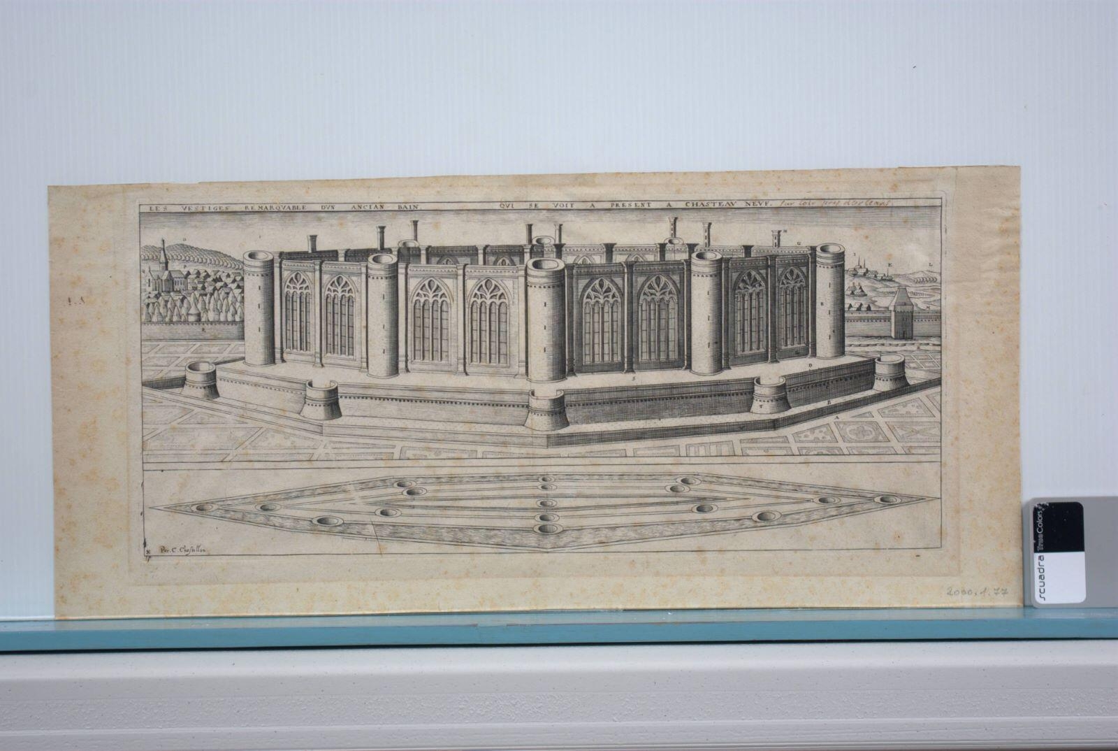 Les vestiges remarquable dun ancian bain qui se voit a present a chasteau neuf sur Loir près d’orléans (titre inscrit)_0