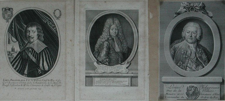 Trois portraits en médaillon de LOUIS PHELYPEAUX, duc de la Vrillière (titre factice)_0