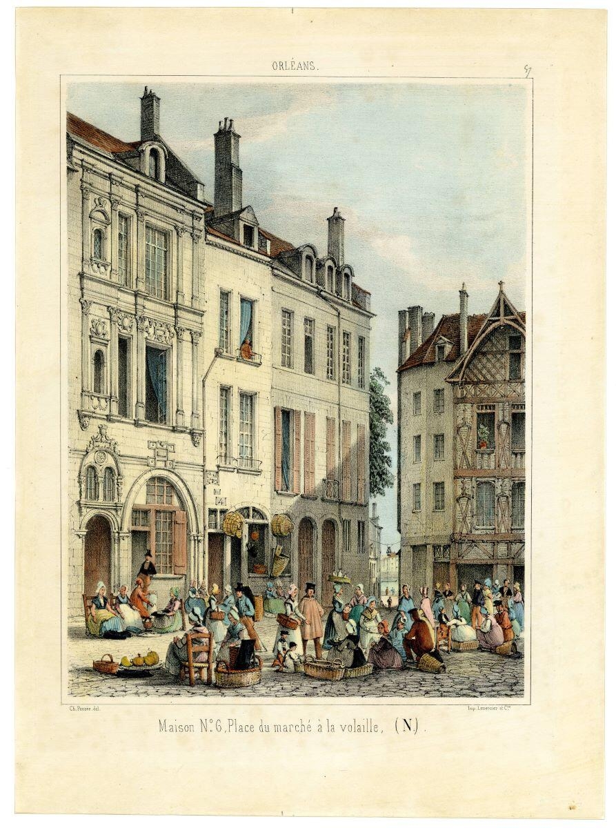 ORLEANS. / Maison N° 6, Place du marché à la volaille (N.) (titre inscrit)_0