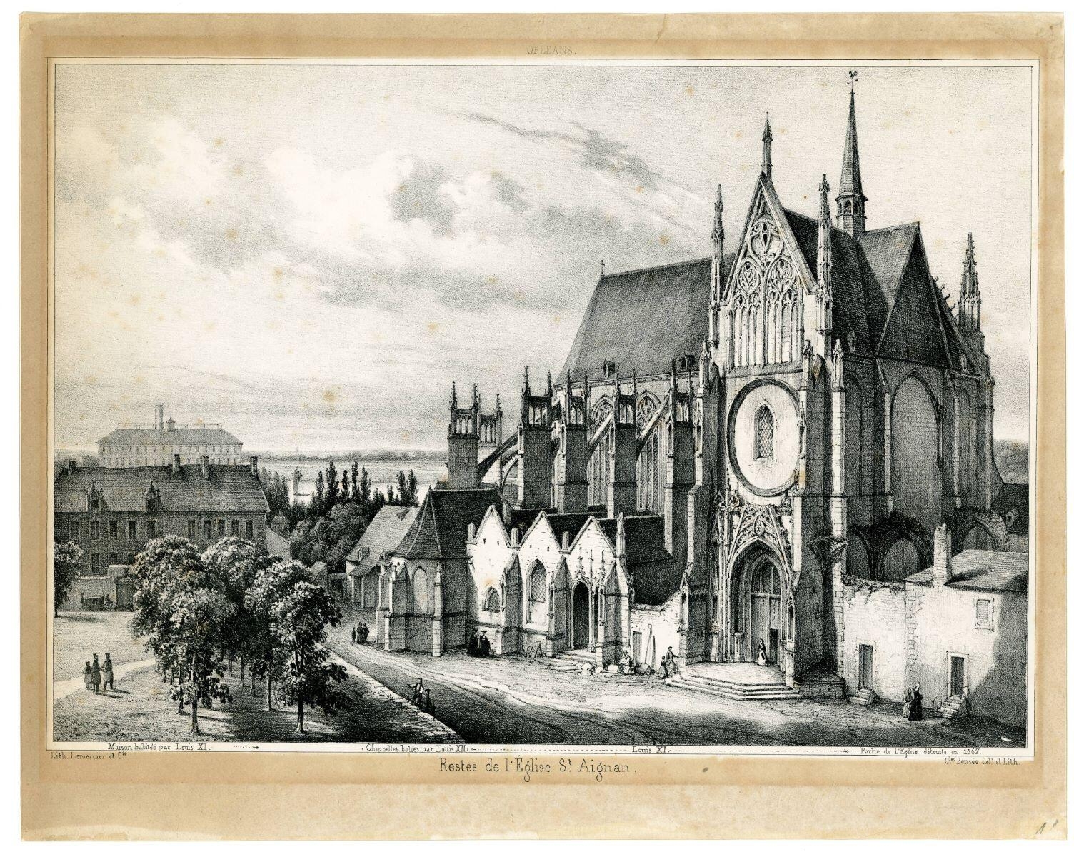 ORLEANS. / Restes de l’Eglise St. Aignan. (titre inscrit)_0
