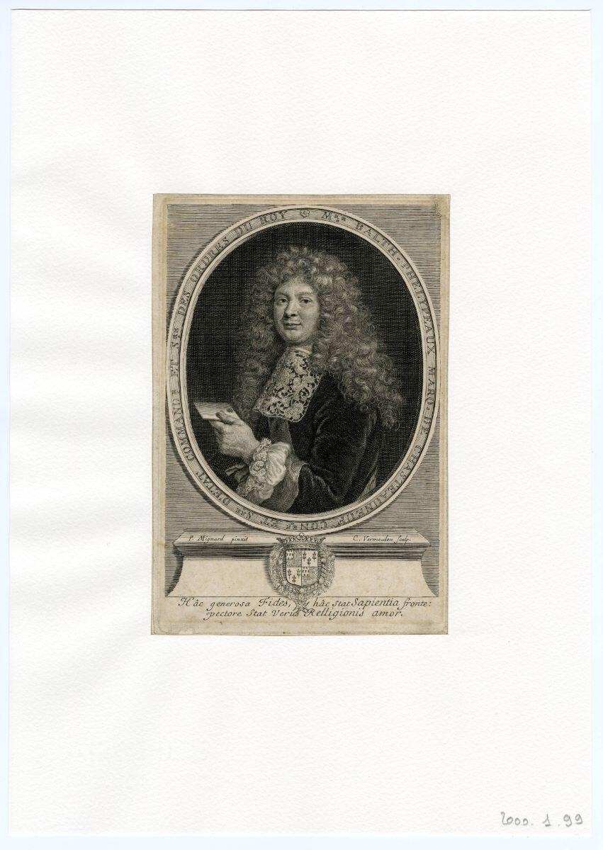 Mre Balth. Phelypeaux Marq. de Chasteauneuf conseiller et secrétaire d’état commandeur et secrétaire des ordres du roy  (titre inscrit)_0