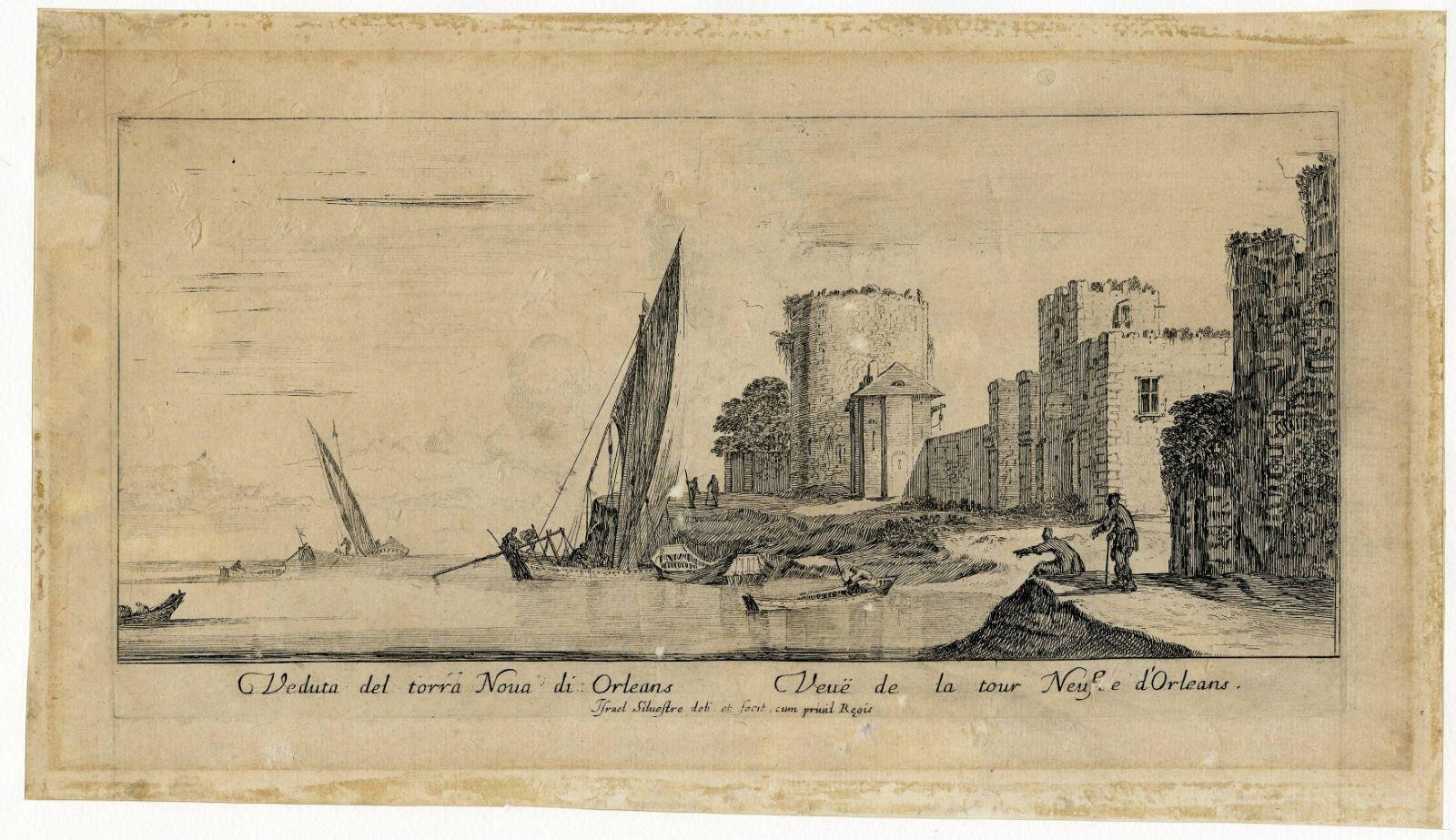 Veduta del torra Nova di Orleans (titre inscrit, italien) ;  Veuë de la tour Neufve d’Orleans (titre inscrit)_0