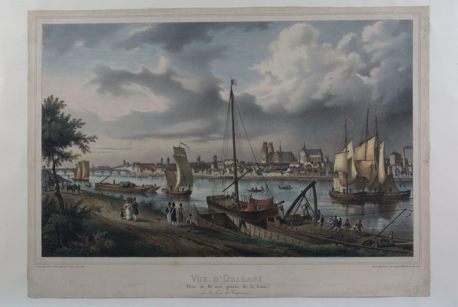 Vue d’Orléans / Prise de la rive gauche de la Loire, sur la levée des Capucins (titre inscrit)_0