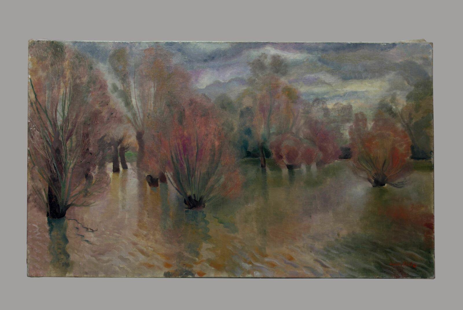 Cours d’eau en crue (titre d’usage), Camille Roche, 1ère moitié 20e siècle
