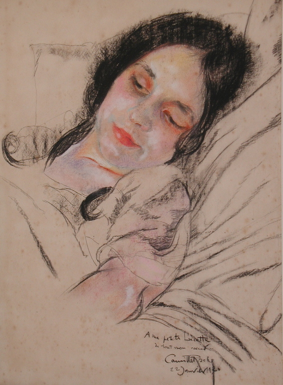 Lucette, soeur de l’artiste (titre d’usage), Camille Roche, 1920
