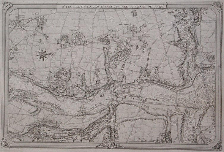 IIE. feuille de la carte particuliEre du canal de Loing. (titre inscrit)_0