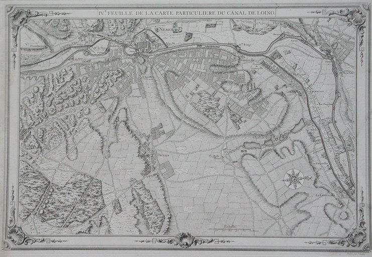 IVE. feuille de la carte particuliEre du canal de Loing. (titre inscrit)_0
