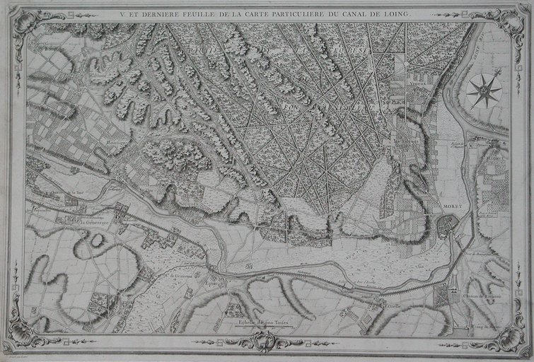 VE. ET DERNIERE feuille de la carte particuliEre du canal de Loing. (titre inscrit)_0