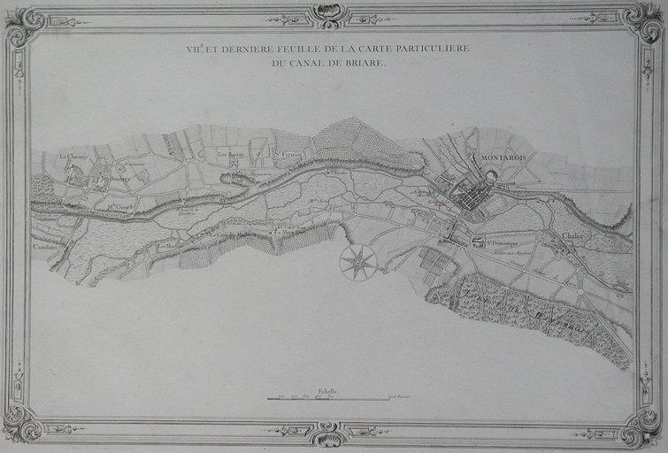 VIIE. ET DERNIERE feuille de la carte particuliEre du canal de BRIARE. (titre inscrit)_0