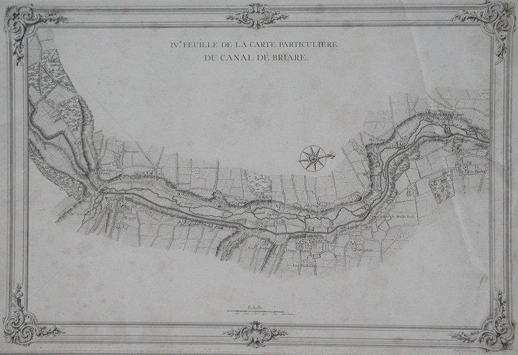 IVE feuille de la carte particuliEre du canal de BRIARE. (titre inscrit)_0