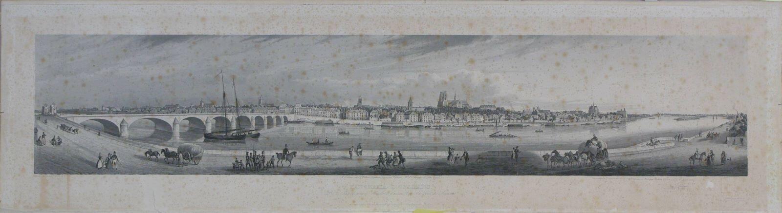Panorama d’Orléans / Pris de l’Emplacement des Tourelles de l’Ancien Pont, n° 10, Levée des Augustins  (titre inscrit)_0