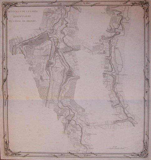 III.e feuille de la carte / particuliEre / du canal de BRIARE (titre inscrit)_0