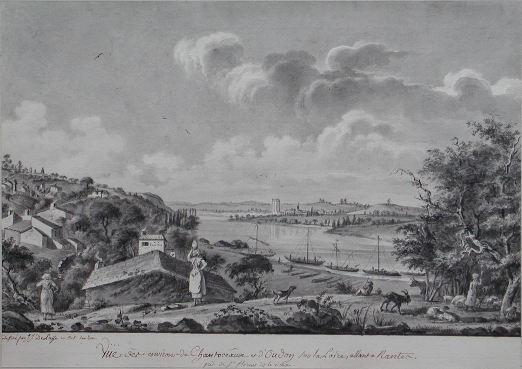 Vue des environs de Chantoceaux et d’oudon sur la Loire, allant à Nantes, / près de St Florent dit le Vieux. (titre inscrit)_0