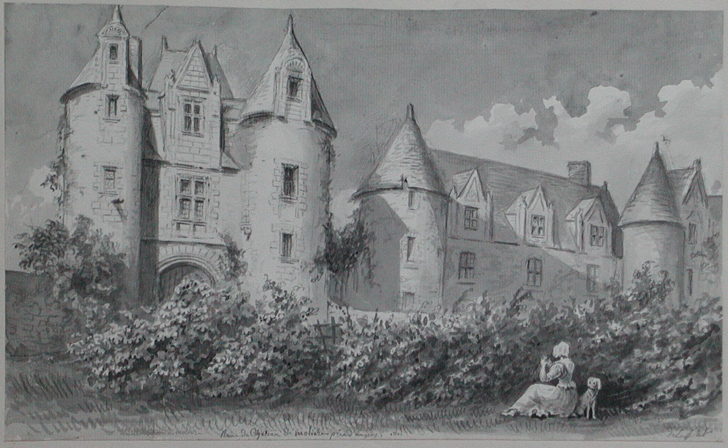 Ruine du Chateau de molière près d’angers. (titre inscrit)_0
