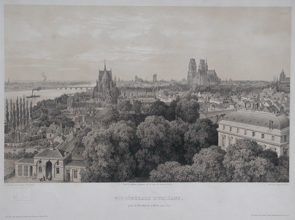VUE GENERALE D’ORLEANS. / Prise du Belvédère de la Motte-sans-Gain (titre inscrit)_0