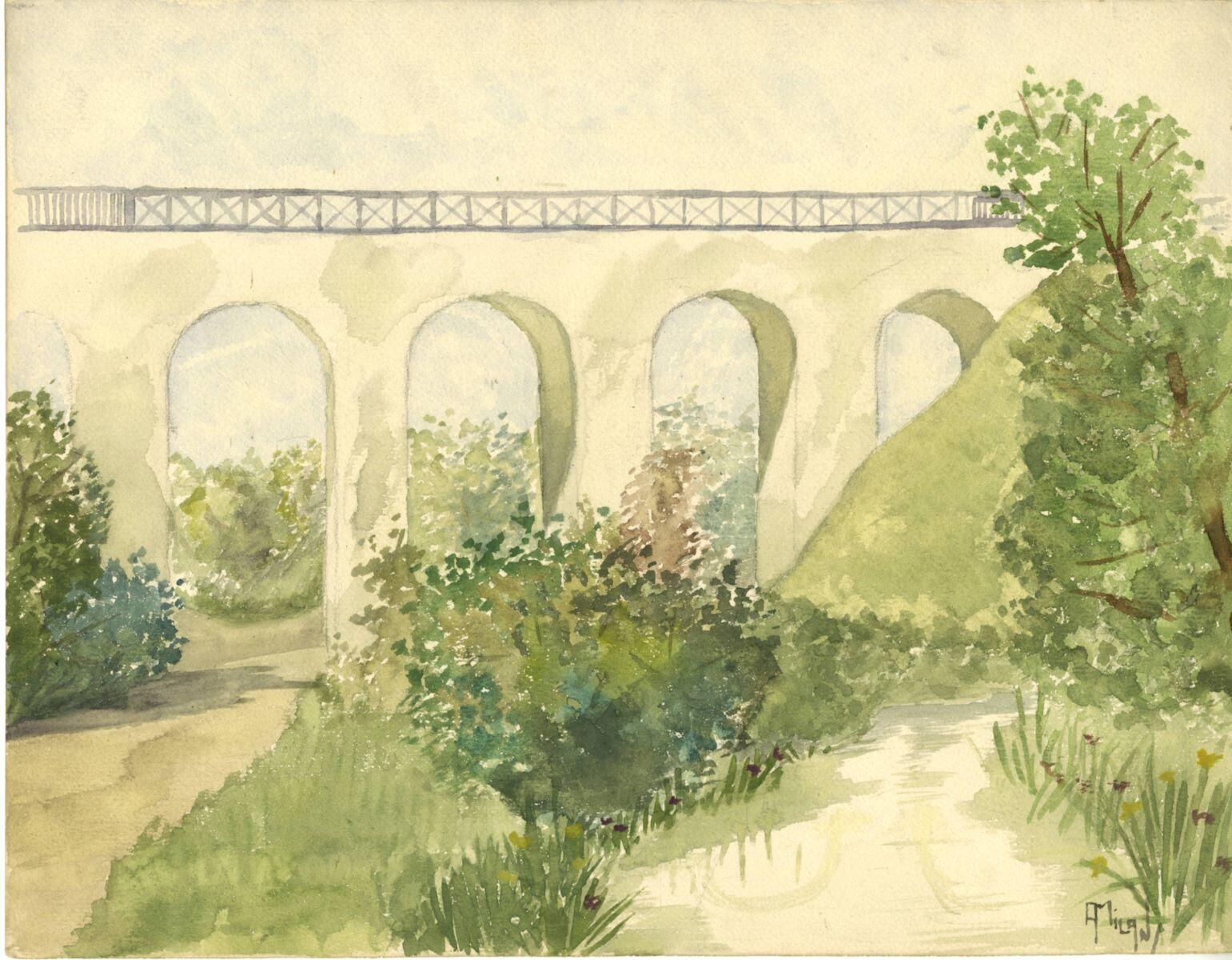 viaduc, André Milan, 1er quart 20e siècle