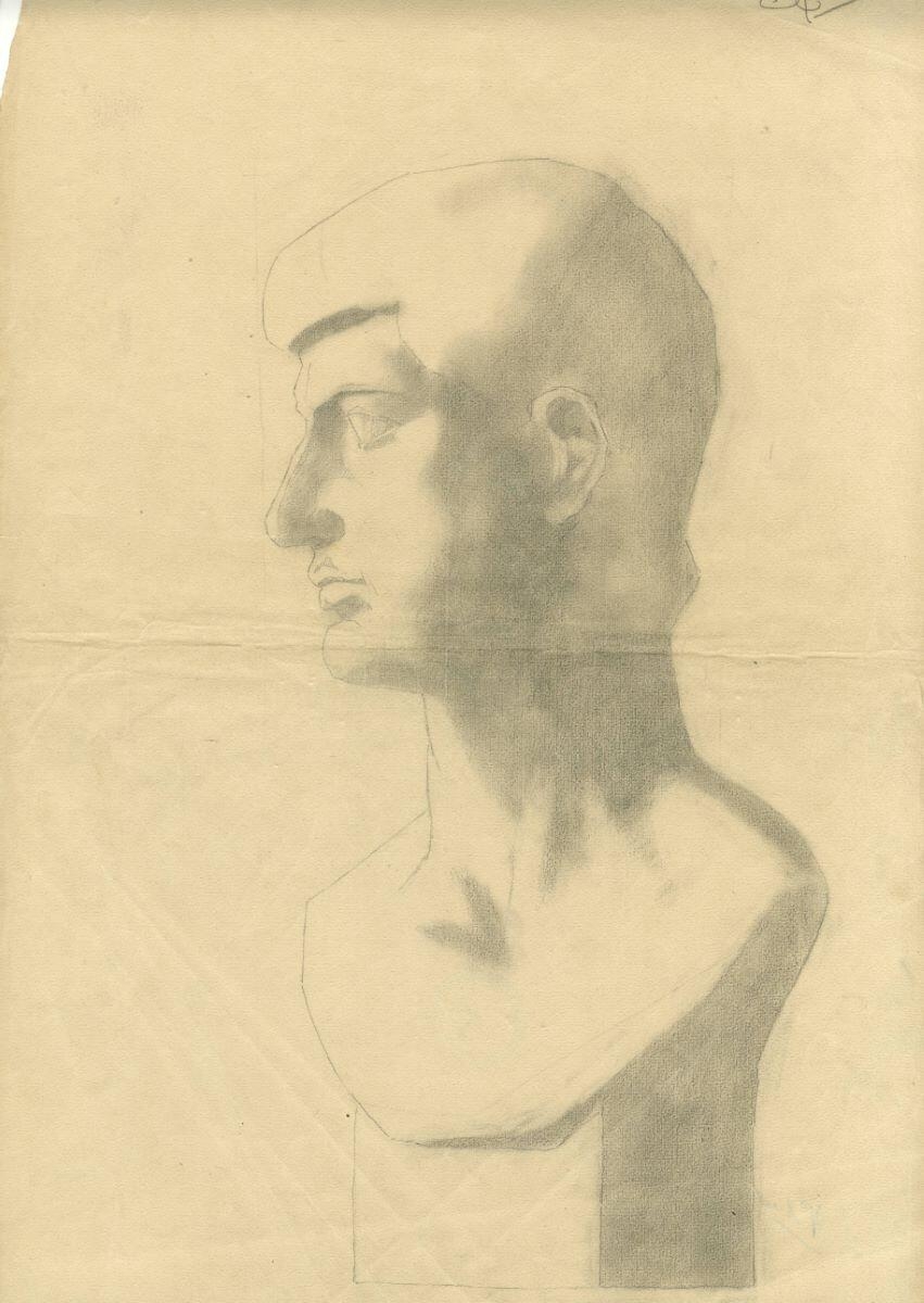 portrait en buste d'un homme, André Milan, 1909?