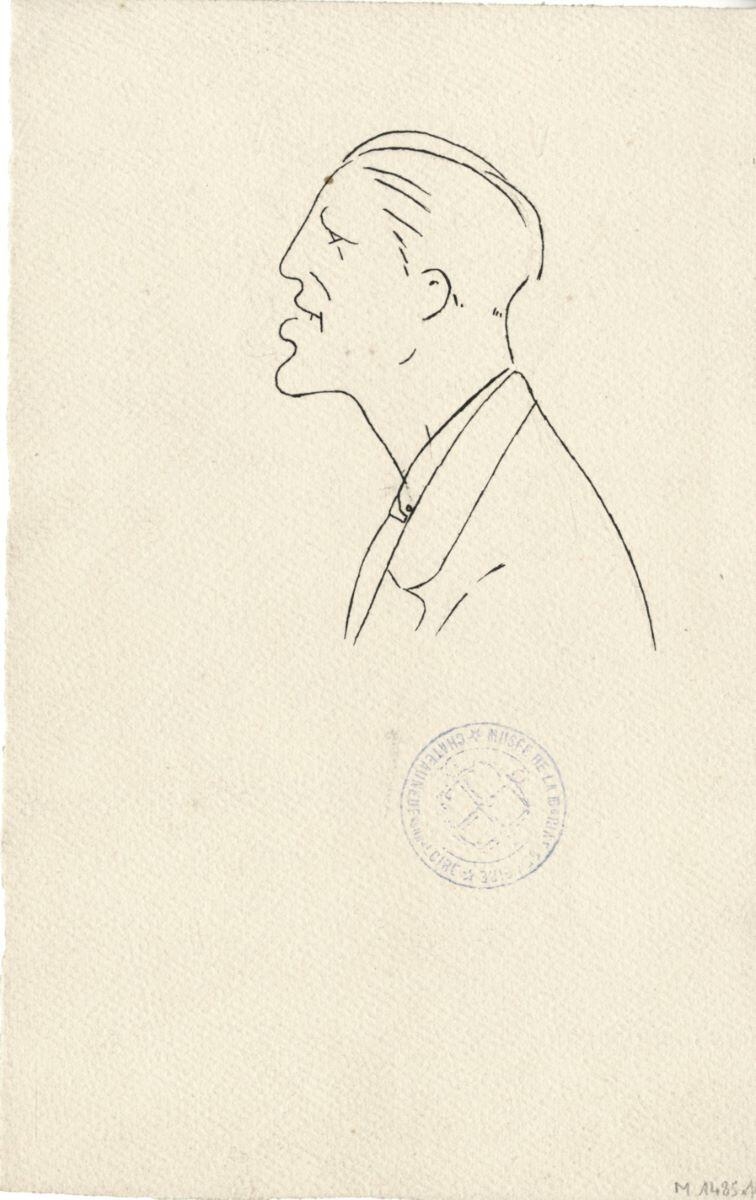 Autoportrait et portrait de G. Carpentier, André Milan, 1er quart 20e siècle