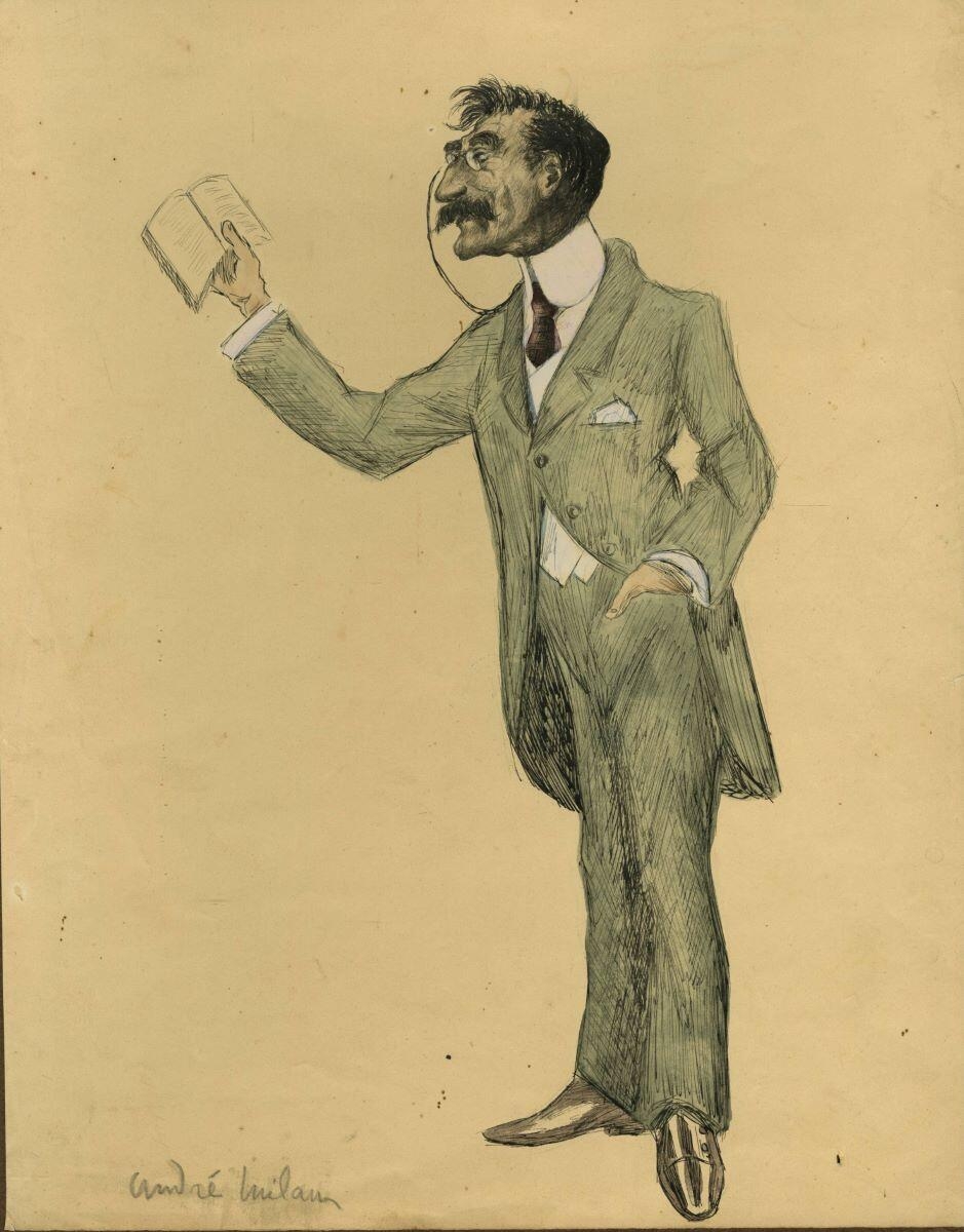 Professeur, André Milan, 1er quart 20e siècle