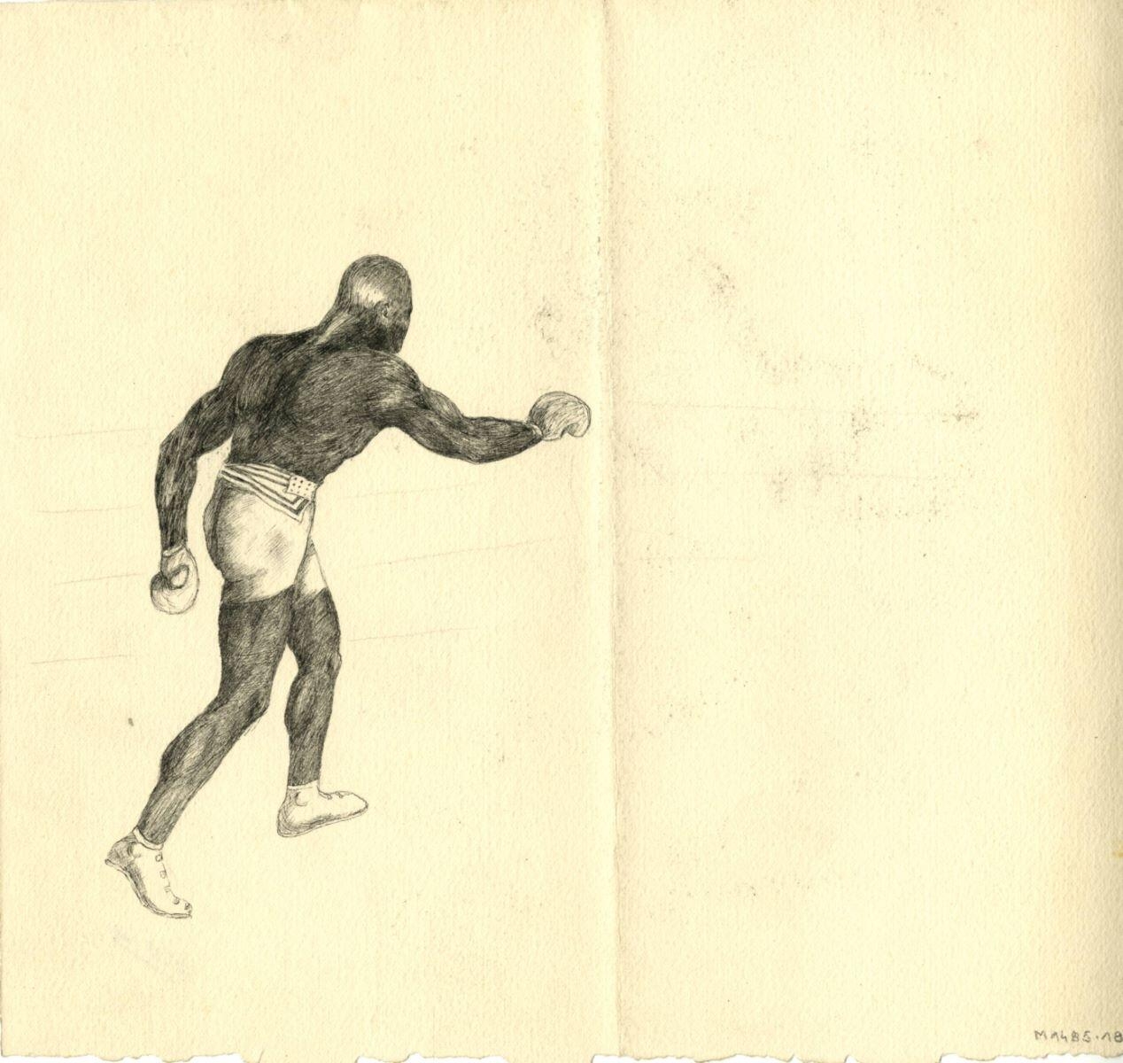 Boxeur noir, André Milan, 1er quart 20e siècle