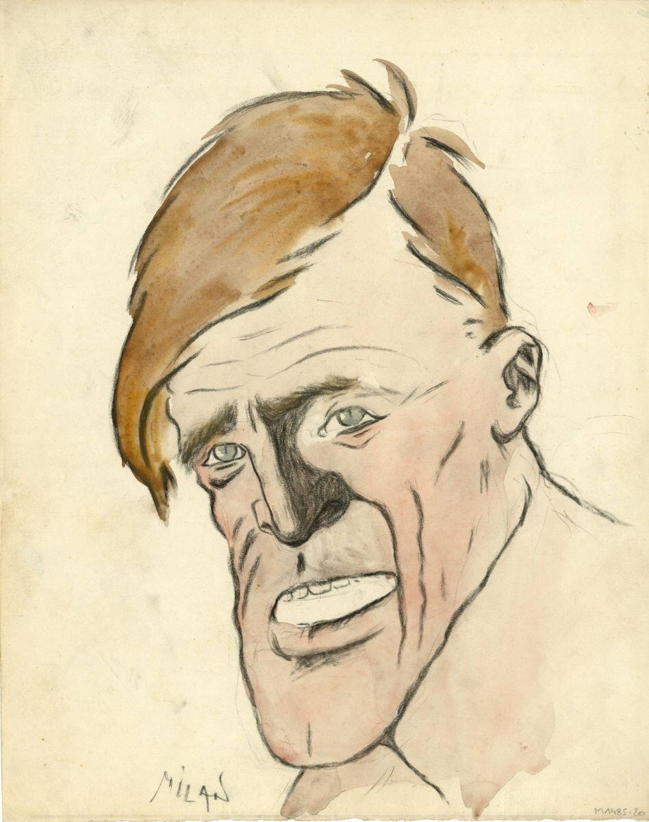 Tête de boxeur, André Milan, 1er quart 20e siècle