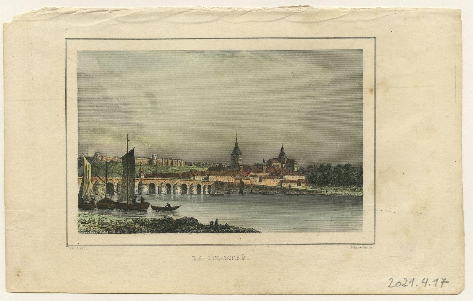 La Charité (titre inscrit), Charles Rauch, 1839 avant