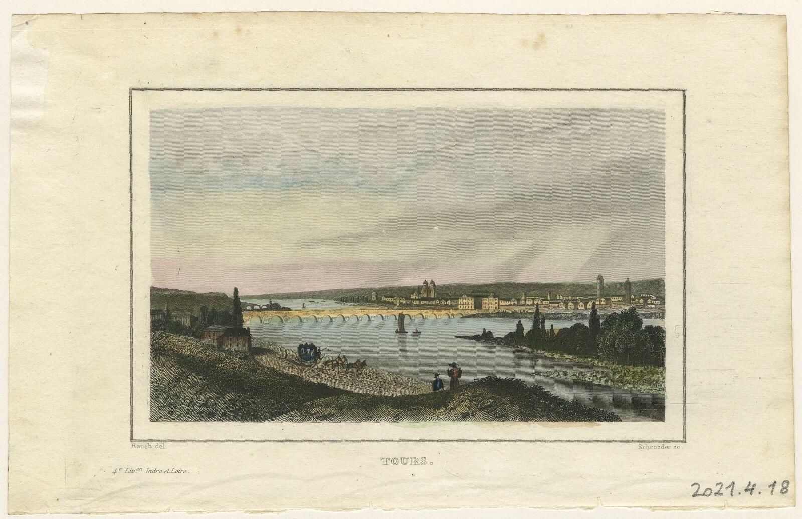 Tours (titre inscrit), Charles Rauch, 1839 avant