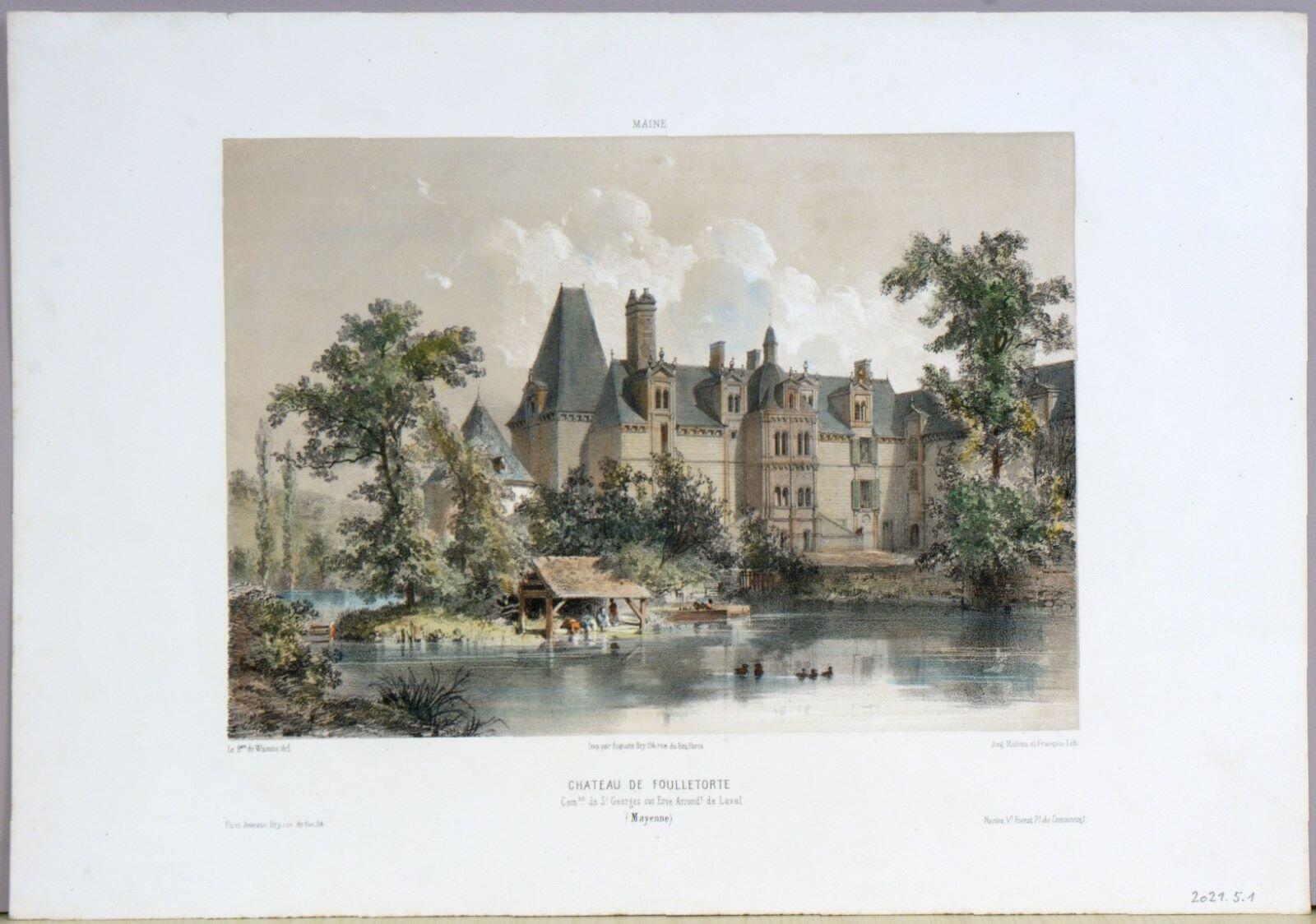 Château de Foulletorte (titre inscrit), Auguste Mathieu, 1854-1862