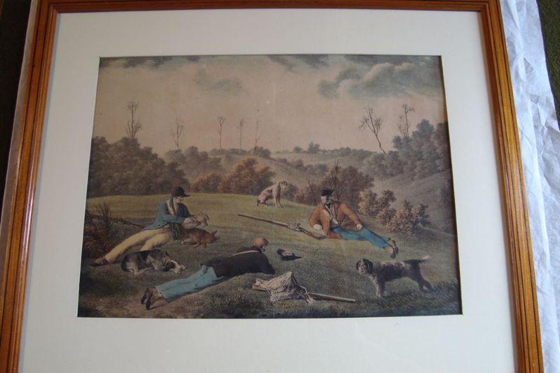 Halte de chasse (titre factice), Pierre Langlumé, 1822-1840
