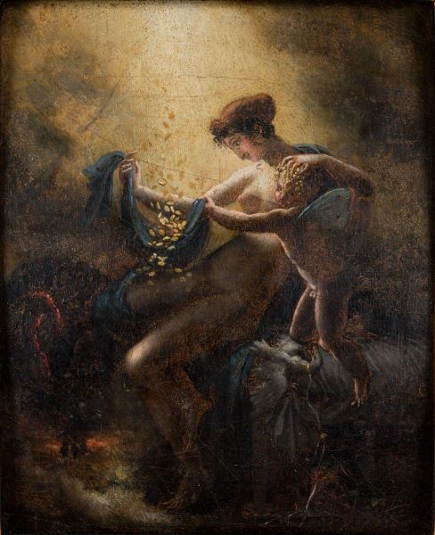 Esquisse pour Portrait de Mademoiselle Lange en Danaé, Anne-Louis Girodet, 1798