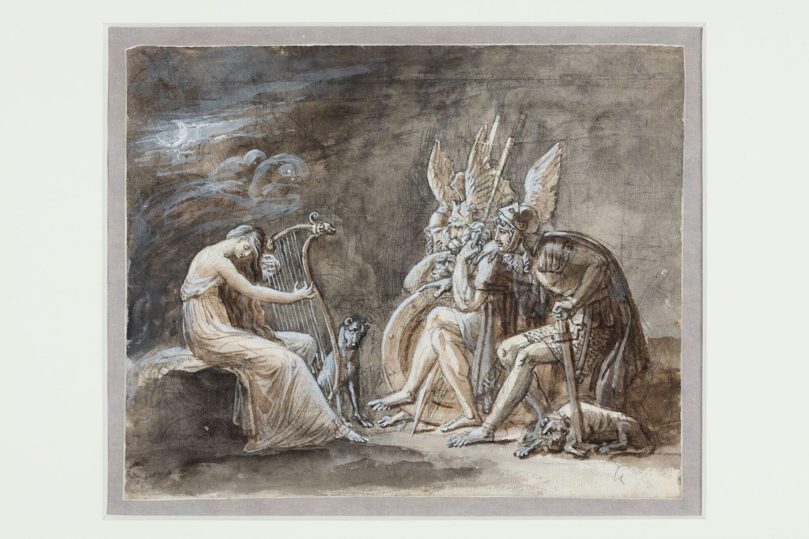 Malvina chantant la mort d'Oscar sur sa harpe (ancien titre : Le chant d’Evirallina à la fête de Selma)_0