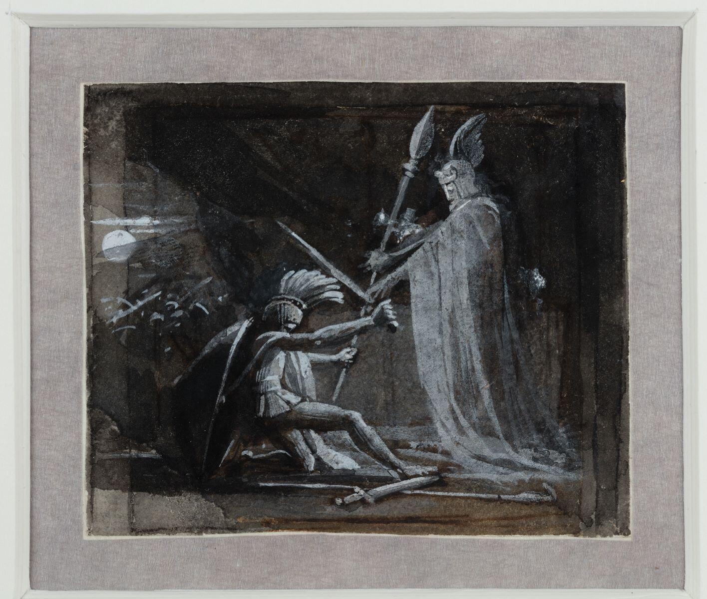 Fingal remet à Ossian la lance de Trenmor, Anne-Louis Girodet