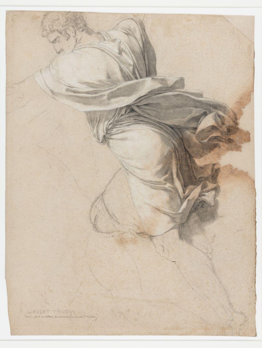 Etude pour la figure d'un des meurtriers de "La Mort de Tatius" — Anne-Louis Girodet