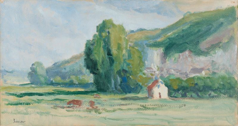 La Campagne (Rolleboise) ; ancien titre : Paysage, la campagne, Максимильен Люс