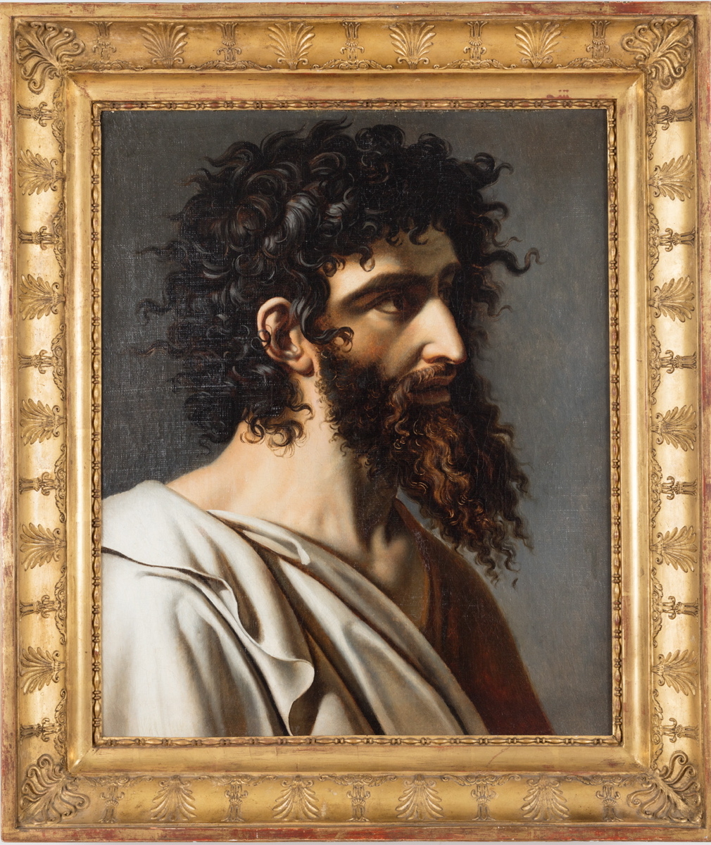 Etude de tête dite "Tête de Mardochée", Anne-Louis Girodet, 4e quart 18e siècle