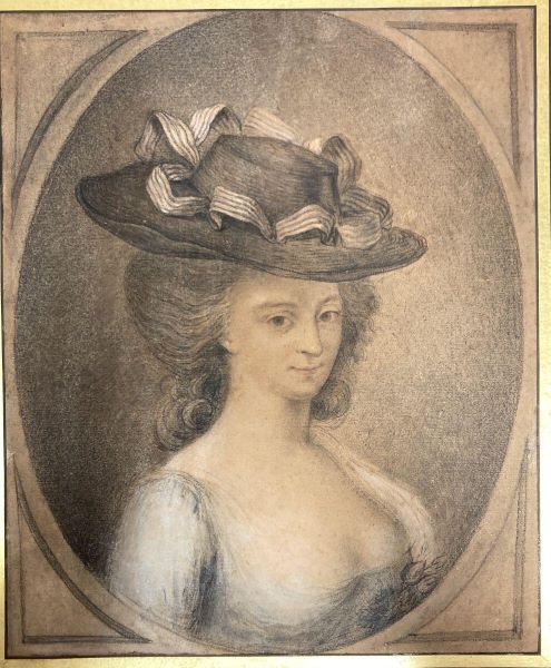 Portrait d'Anne-Philippe Cornier, épouse d'Hector Becquerel, Anne-Louis Girodet, 1781