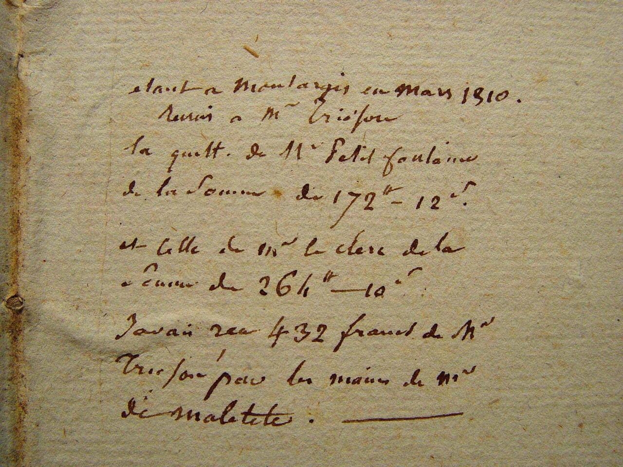 Carnet de vues du château de Montargis, note manuscrite et essais de pierre noire et sanguine, Anne-Louis Girodet, 1810-1824