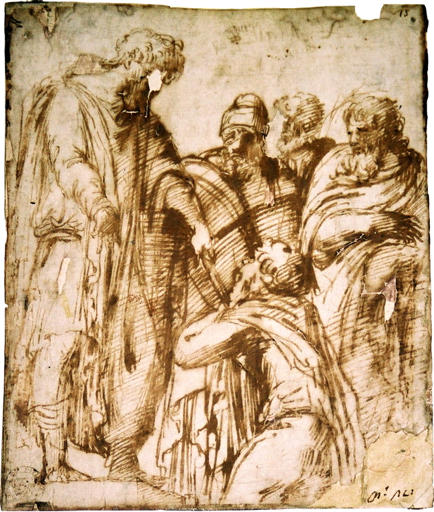 Jésus et les apôtres (titre factice), Pirro Ligorio, 16e siècle