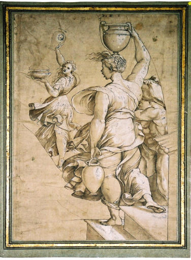 Porteuse d'eau (titre factice), Sebastiano Luciani, 1ère moitié 16e siècle