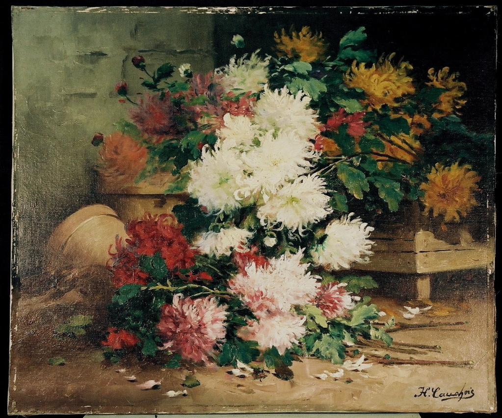 Nature morte aux chrysanthèmes, Eugène Henri Cauchois