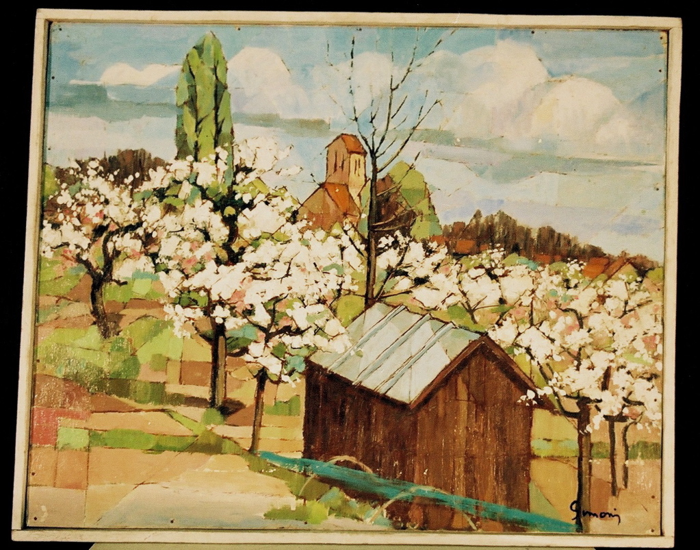 Arbres fruitiers en fleurs, Georges Simonin
