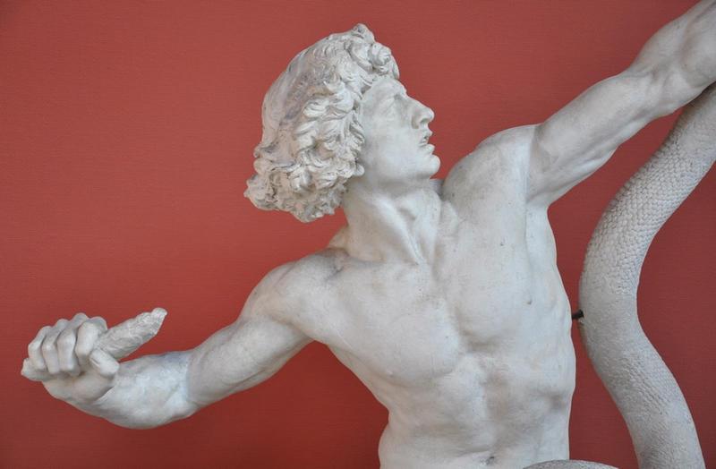 L'Age de pierre ; Homme combattant un serpent_6